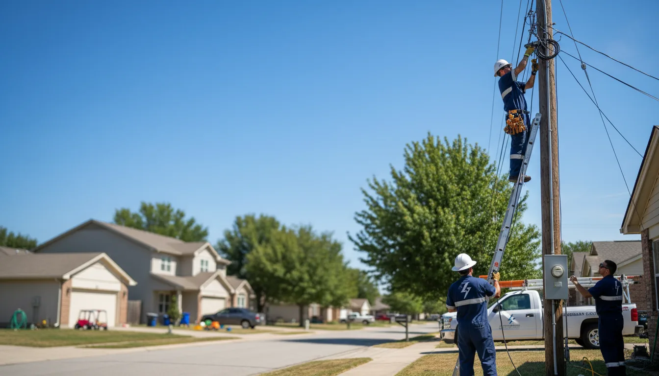 Residential electrician providing installation services in Westover, WV
